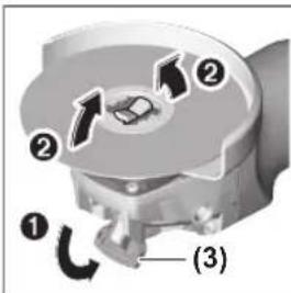BOSCH GWX 14-125 S Professional - Slijpgereedschap demonteren - 1