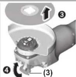 BOSCH GWX 14-125 S Professional - Demontiranje brusnog alata - 2