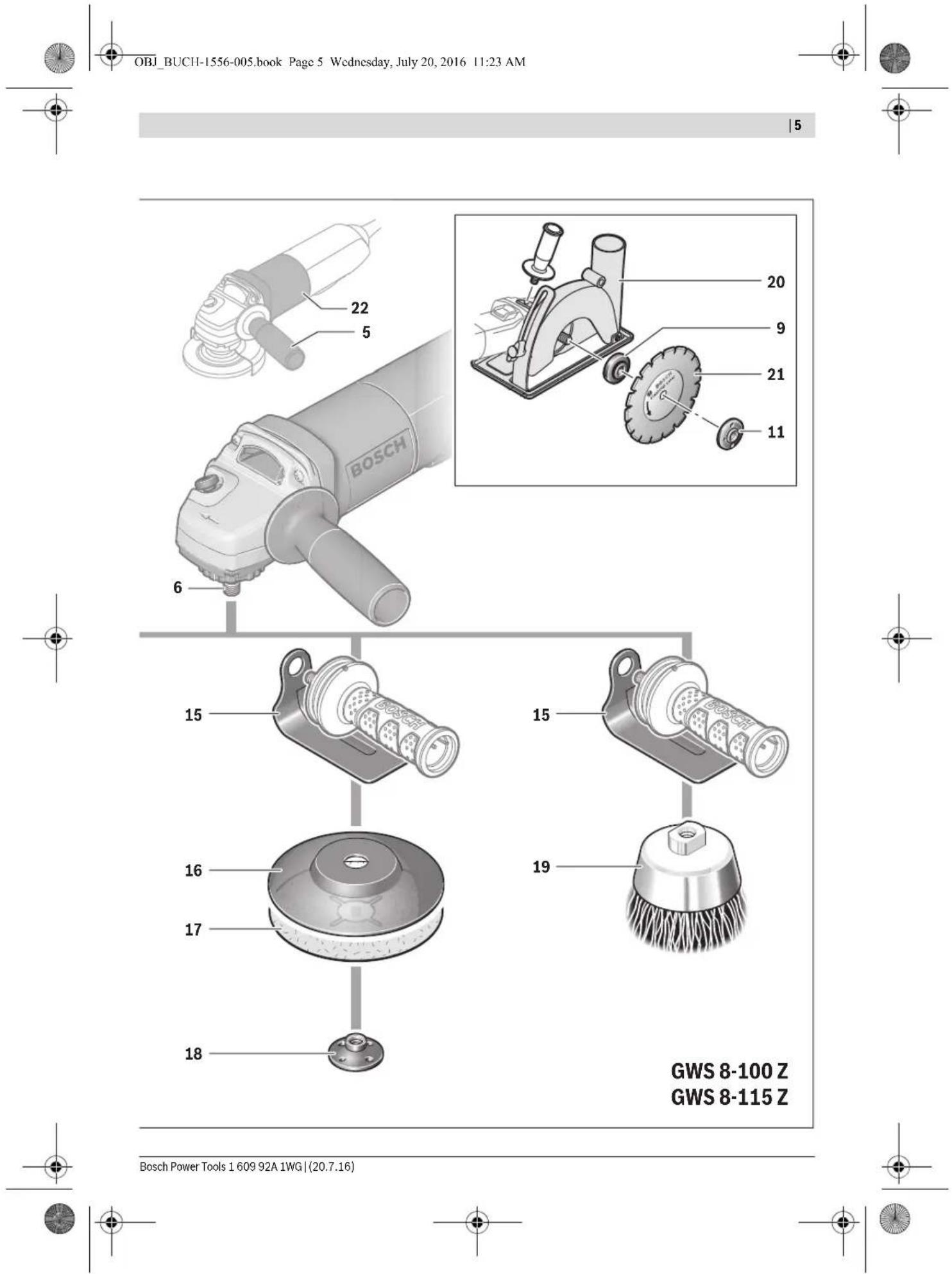 BOSCH GWS 8-100 Z Professional - 2 - 15