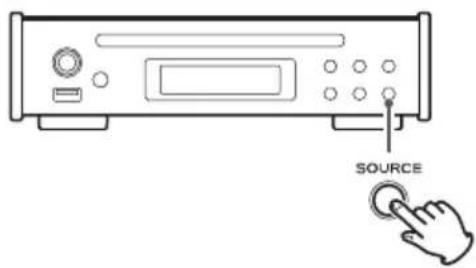 TEAC PD-301DAB - Druk op de toets SOURCE om de ingangsbron te selecteren. - 3