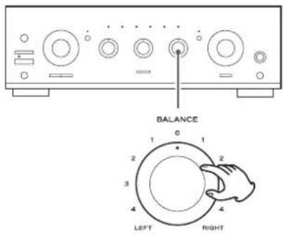 TEAC A-R630MK2 - How to adjust the balance between the left and right speakers - 1