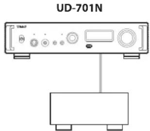 TEAC UD-701N - When connecting an external clock output device only to this unit - 2