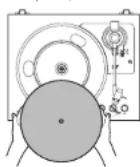 TEAC TN-175 - Legen Sie die Gummiauflage auf den Plattenteller. - 1