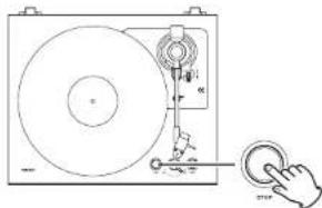 TEAC TN-175 - Parar la reproducción en medio del disco - 1