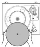 TEAC TN-175 - Place the rubber mat on the turntable platter. - 1