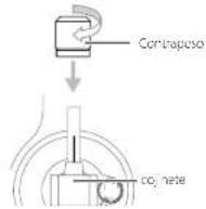 TEAC TN-4D-O - Instale el contrapeso. - 1