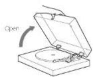 TEAC TN-4D-O - Removing the dust cover - 1