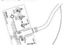 TEAC TN-5BB-M - Move the Cartridge Alignment Gauge and the tonearm to move the stylus tip to the point B position. - 1