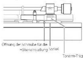 TEAC TN-5BB-M - Einstellen der Tonarm-Höhe - 1