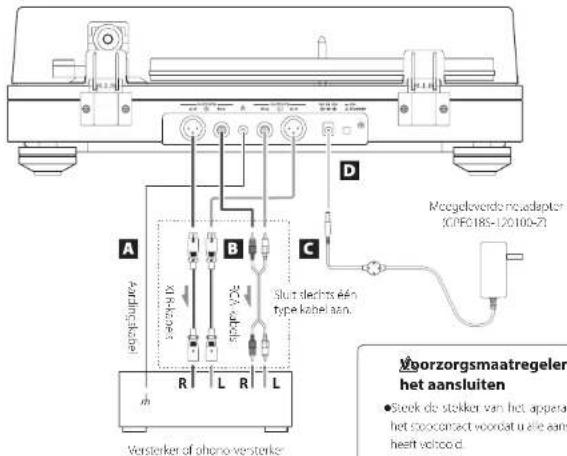 TEAC TN-5BB-M - De hoogte van de draaitafelarm aanpassen - 4