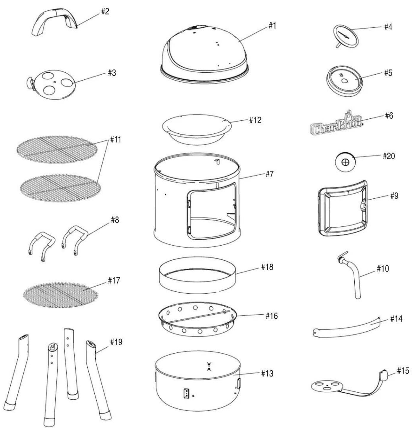 Char-Broil 18202076 - TABLE DES MATIÈRES - 1