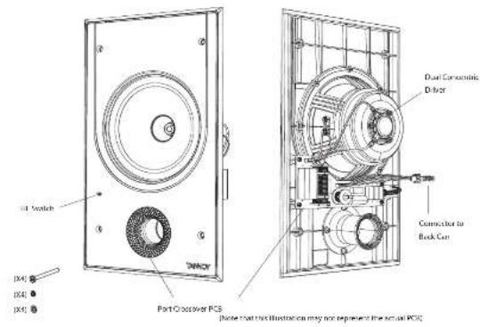 TANNOY Back Can PCI 7DC IW - Product Feature Identification - 1
