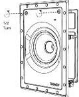 TANNOY QCI 6DC IW - Installation du cadre dans le mur - 1