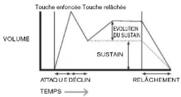 NOVATION MoroderNova - Paramètre : Évolution du sustain de l'enveloppe d'amplitude - 1