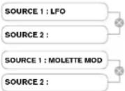 NOVATION MoroderNova - Sous-menu : ModMatrix - 7