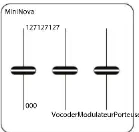 NOVATION MoroderNova - Paramètre : Niveau du modulateur - 1