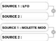 NOVATION MoroderNova - Sous-menu : ModMatrix - 9