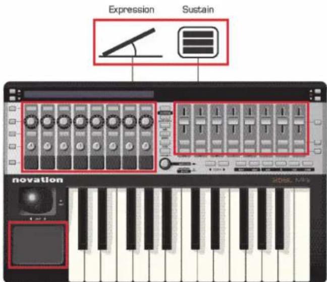 NOVATION 49 SL MkII - VUE D'ENSEMBLE DU MODÈLE (TEMPLATE) AUTOMAP - 1