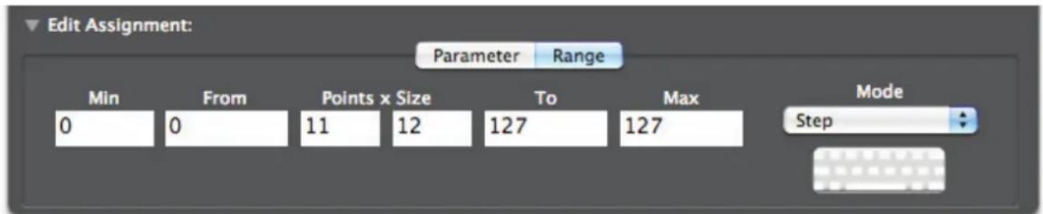NOVATION ZeRO SL MkII - Mode Step (paliers) : - 1