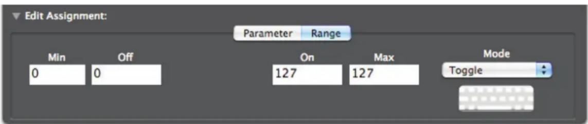 NOVATION ZeRO SL MkII - Mode Toggle (bascule) : - 1