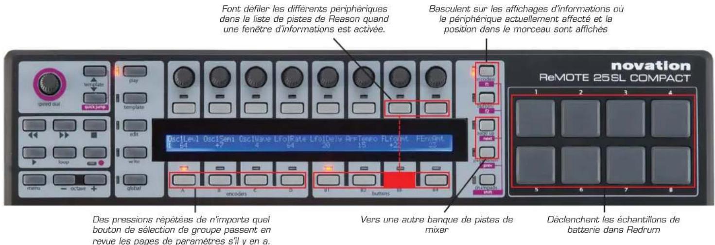 NOVATION ReMOTE 25 SL Compact - NOM, PLAGE ET TAILLE DE PALIER - 10