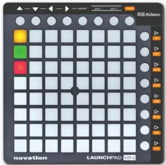 NOVATION Launchpad Mini MK2 - VUE D'ENSEMBLE DE SESSION - 1
