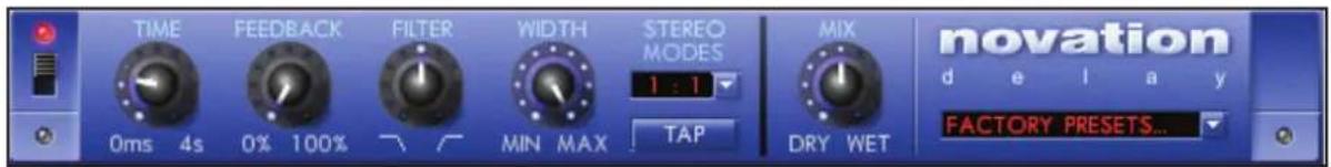 NOVATION FX Suite - Delay - 1