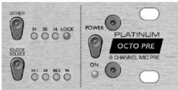 FOCUSRITE Platinum OctoPre - CONTROLLI SUL PANNELLO FRONTALE PER L'USCITA DIGITALE - 1