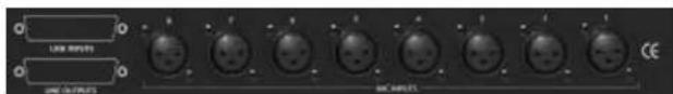 FOCUSRITE Platinum OctoPre - CONNESSIONI DEL PANNELLO POSTERIORE - 1