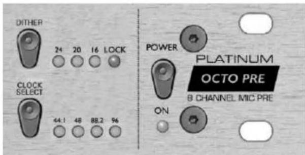 FOCUSRITE Platinum OctoPre - DIGITAL OUTPUT FRONT PANEL CONTROLS - 1