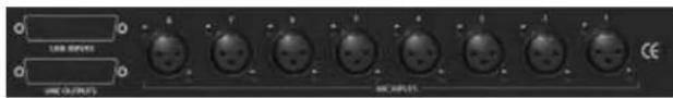 FOCUSRITE Platinum OctoPre - ANSCHLÜSSE AUF DER RÜCKSEITE - 1