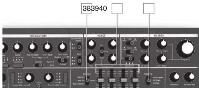 NOVATION AFX Station - La section Envelopes (enveloppes) - 2