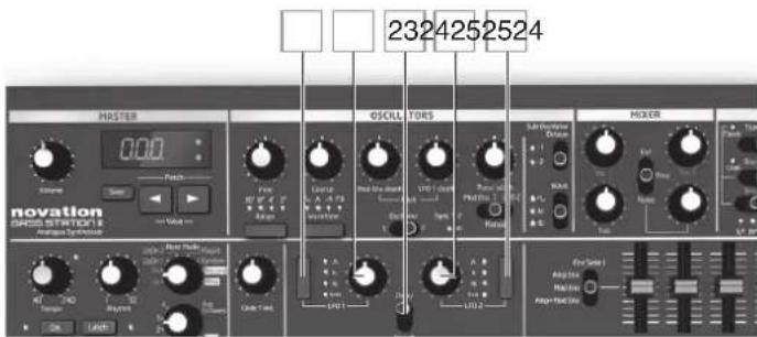 NOVATION AFX Station - LFO 2 : - 1