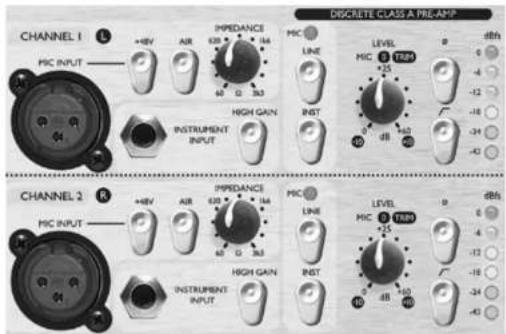 FOCUSRITE Platinum TwinTrack Pro - DISCRETE CLASS A PRE-AMP - 1