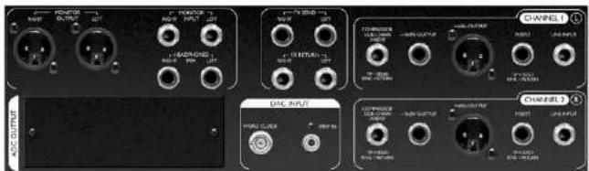 FOCUSRITE Platinum TwinTrack Pro - ANSCHLÜSSE RÜCKSEITE - 1