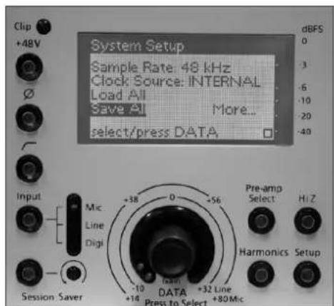 FOCUSRITE Liquid 4Pre - Sauvegarde complète (Save All) - 1