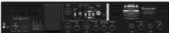 FOCUSRITE Platinum MixMaster - CONEXIONES Y CONMUTADORES DEL PANEL TRASERO - 1