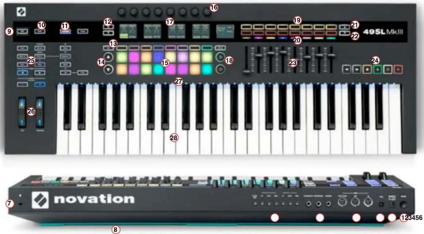 NOVATION 61SL MkIII - Présentation du matériel - 1