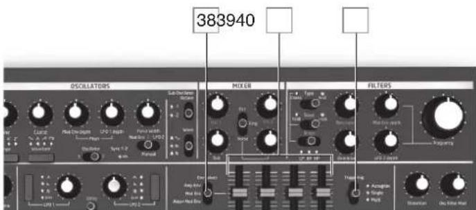NOVATION Bass Station II - La section Envelopes (envelopppes) - 2