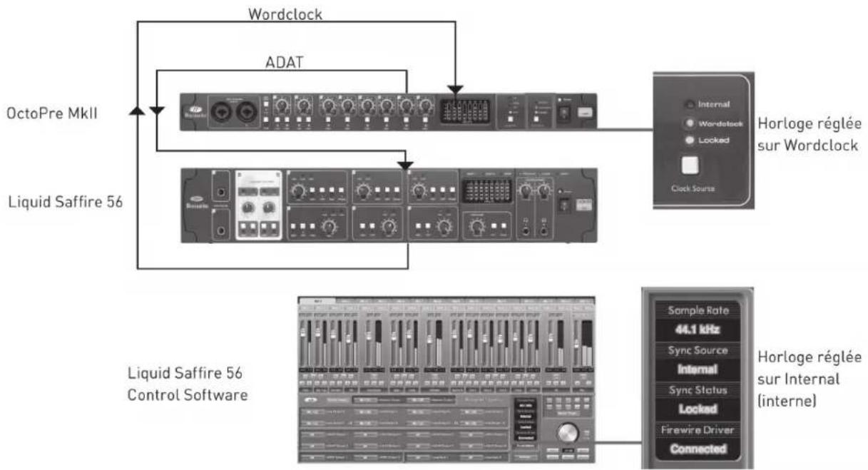 FOCUSRITE OctoPre MKII - Exemples de configuration - 2