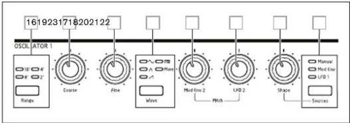 NOVATION Summit - OSCILLATORS: - 1