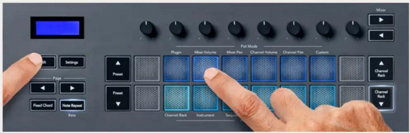 NOVATION FLkey 37 - Le volume de la console de mixage - 1