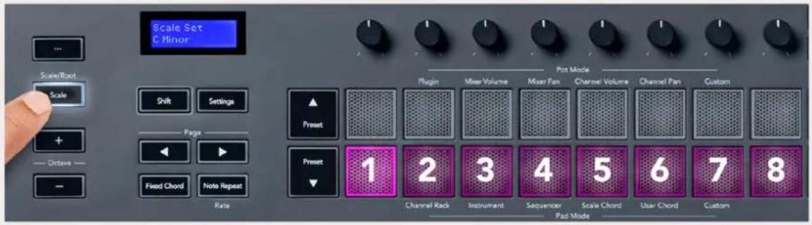 NOVATION FLkey 37 - Le mode de navigation - - (la touche [...]) - 2
