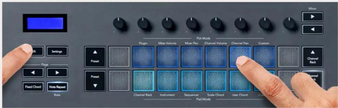 NOVATION FLkey 37 - Les panoramiques du Channel Rack - 1