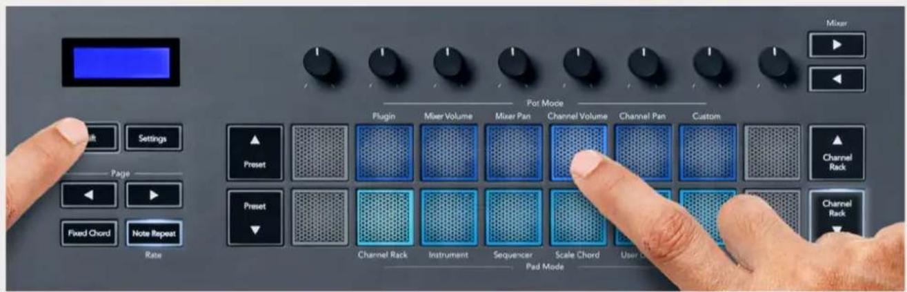 NOVATION FLkey 37 - Les volumes du Channel Rack - 1