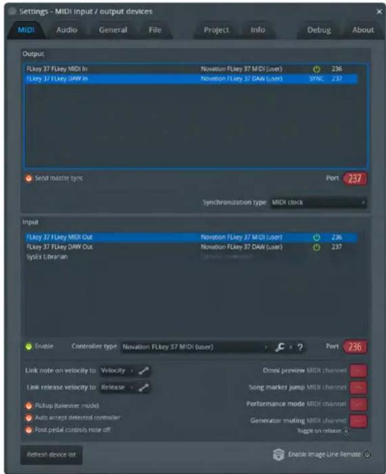 NOVATION FLkey 37 - Installation manuelle - 1