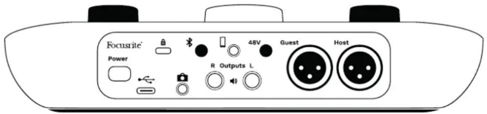 FOCUSRITE Vocaster Two Studio - Panneau arrière - 1
