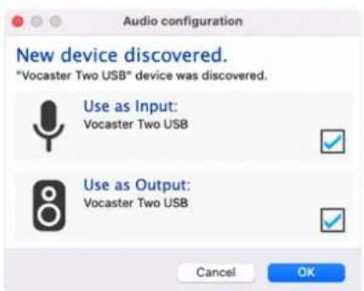 FOCUSRITE Vocaster Two Studio - Configuration audio à Hindenburg - 1