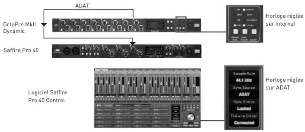 FOCUSRITE OctoPre MKII Dynamic - Exemples de configuration - 1