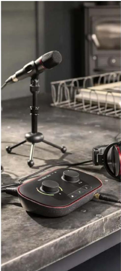 FOCUSRITE Vocaster One Studio - Contrôler le microphone - 2